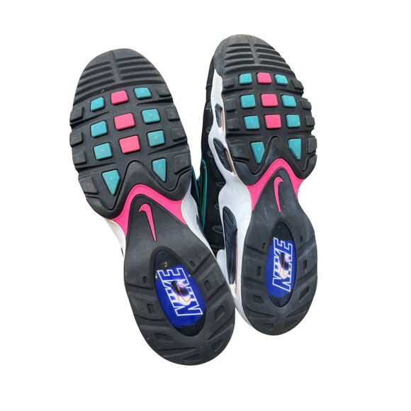 Nike Air Max Uptempo 97  Mens Black teal pink retro high top sneakers Size 13 SK - Picture 5 of 16